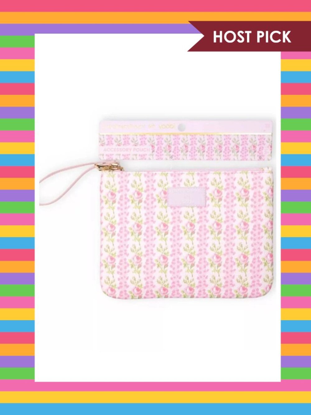 LoveShackFancy x Target - Yoobi Flat Zip Pencil Case - Blooming Heirloom